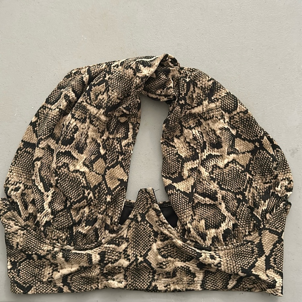 Snakeskin Bra Top (1X)